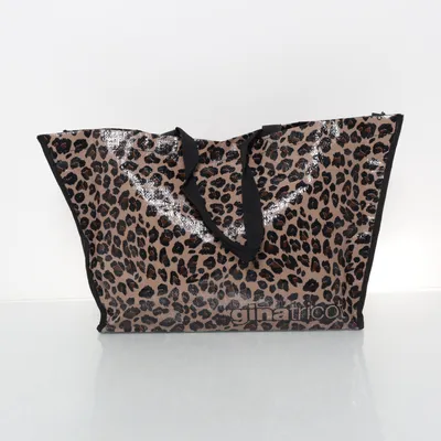 Canvas tas (Beige, Meerkleurig) van Gina Tricot