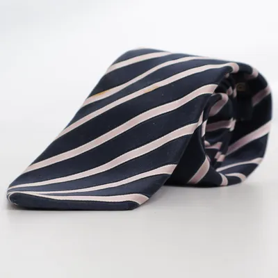 Cravate (Bleu, Rose) de Tom Rusborg Soie