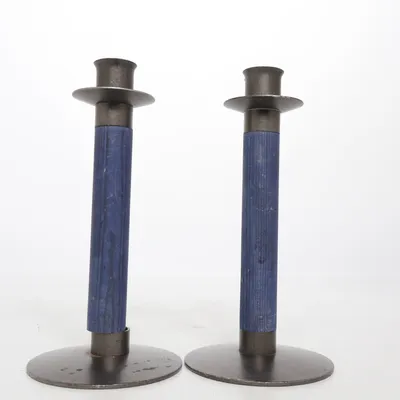 Kerzenständer (Blau, Grau) von Färg & Form