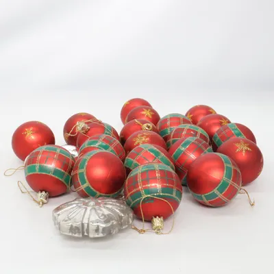 Christmas ornament (Red, Green, Silver)