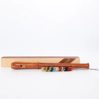 Blokfløjte (Hohner • Melody • blockflöjt • sopranblockflöjt • brun flöjt • plastflöjt • blåsinstrument • nybörjarinstrument • musikundervisning • skolflöjt • retro • vintage • samlarobjekt • second hand)