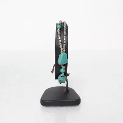 Bracelet (Green, Silver, Multicolored) Unknown metal