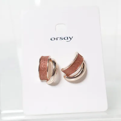 Örhängen (Röd, Silverfärgad) från Orsay Järn