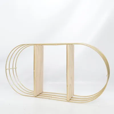 Étagère de salle de bain (Or, Beige)