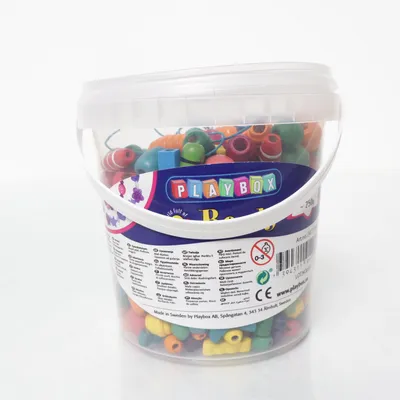 Plastpärlor (Flerfärgad) från Playbox