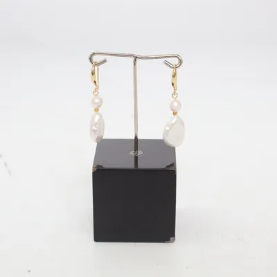 Oorbellen (Wit, Goud) Onbekend materiaal