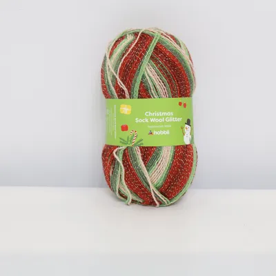 Garn (Röd, Grön, Flerfärgad) från Hobbii Polyamid, Polyester, Ull