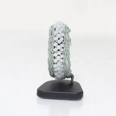 Armband (Groen, Wit, Zilver) van Biba Onbekend materiaal