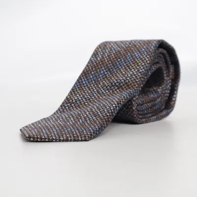 Stropdas (Blauw, Bruin, Meerkleurig) van Digel Zijde