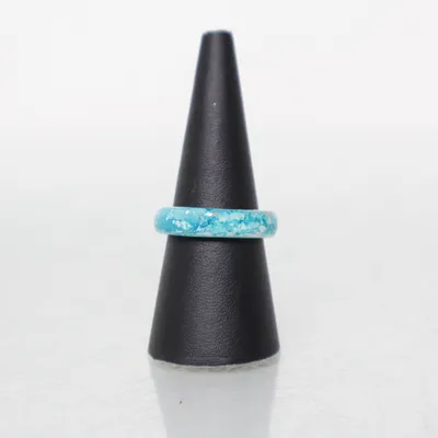 Ring (Blue, White) Unknown metal