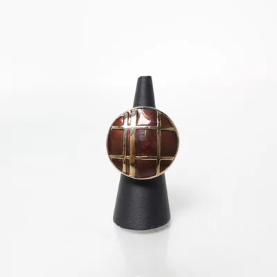 Klackring (Guldfärgad) från Dyrberg/Kern Okänd metall