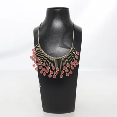 Necklace (Red, Gold) from Ann Taylor Unknown metal
