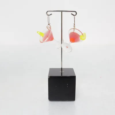 Örhängen (Röd, Transparent, Gul) från SAS Plast