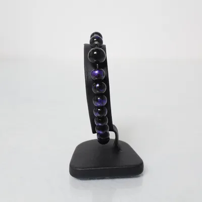 Armband (Svart, Blå) Okänd metall