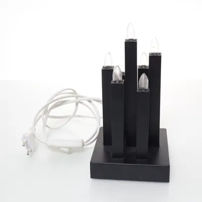 Electric advent candle holder (Black, White, Transparent) from Kema Keur