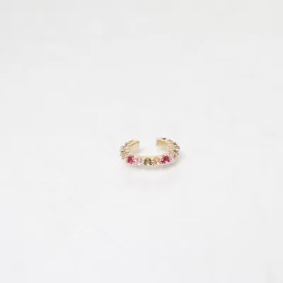 Ear cuff (Gold, Multicolored) Unknown metal