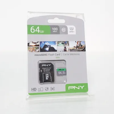 Minneskort (Svart) från PNY