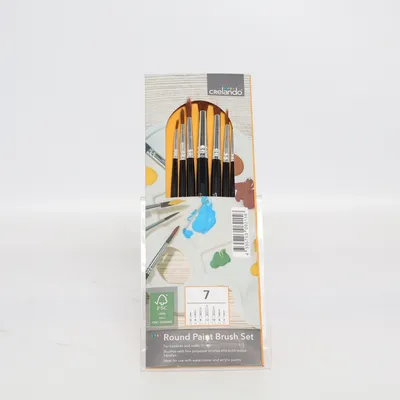 Konstnärspensel (Round Paint Brush Set) från Crelando