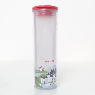 Water bottle (Transparent, Red) from Starbucks