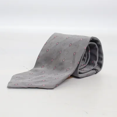 Tie (Gray, Pink) from Emilio Lanzetti Silk