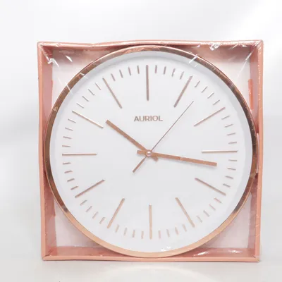 Horloge murale (Blanc, Orange) de Auriol