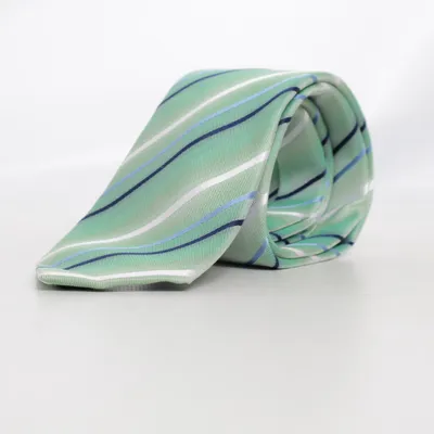 Stropdas (Groen, Blauw, Wit) van Digel Zijde