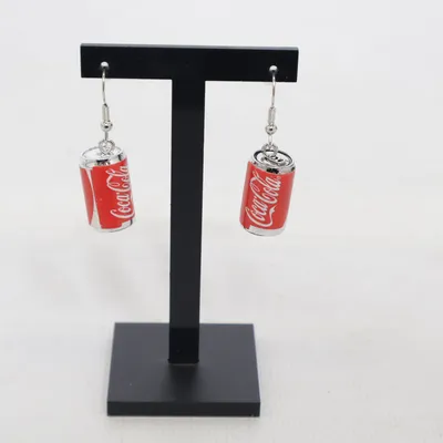 Örhängen (Röd, Vit, Silverfärgad) från Coca Cola Okänd metall