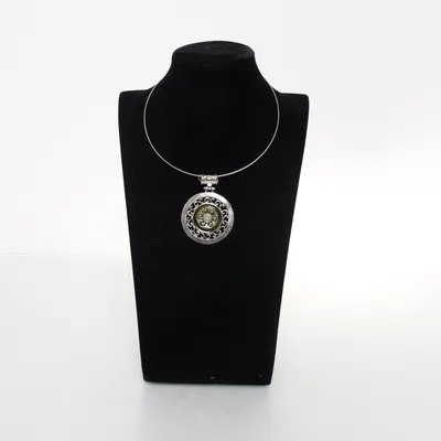 Halsband (Grå, Grön) Okänd metall