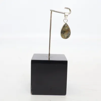 Pendant (Blue, Black, Silver) from Edelstein Silver
