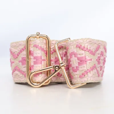 Bandoulière (Beige, Rose) de Pom Pom