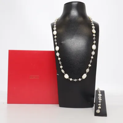 Smyckesset (Vit, Silverfärgad, Flerfärgad) från Guldfynd Silver, Okänd metall