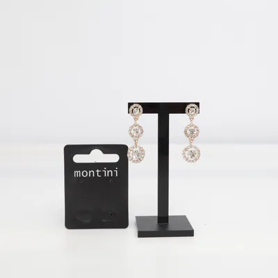 Earrings (Gold, Transparent) from Montini Unknown metal