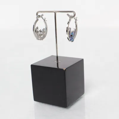 Oorbellen (Zilver, Blauw) Onbekend materiaal