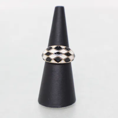 Ring (Goud, Zwart, Wit) Onbekend materiaal