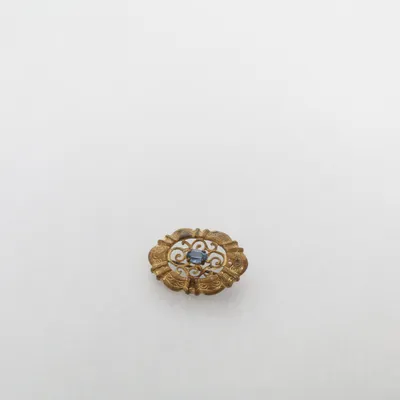 Brooch (Yellow) Unknown metal