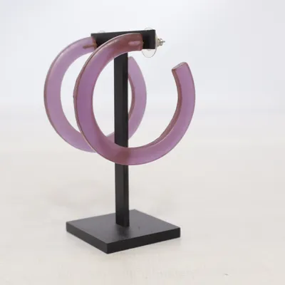 Boucles d'oreilles (Violet) Métal inconnu