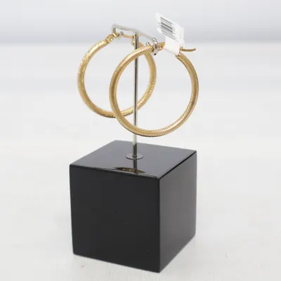 Earrings (Rachel Hoops X-Large) from Rosa Rosa Stainless steel