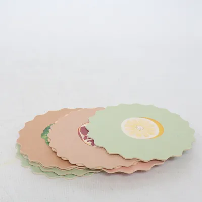 Coasters (Green, Beige, Multicolored)