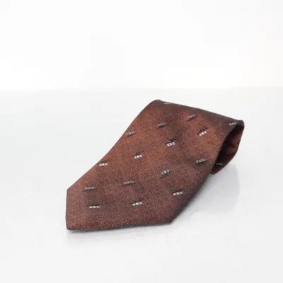 Tie (Brown, Multicolored) from Enrico Mori Silk