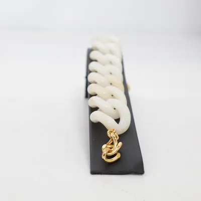 Armband (Vit, Guldfärgad) från Vanessa Baroni Okänd metall