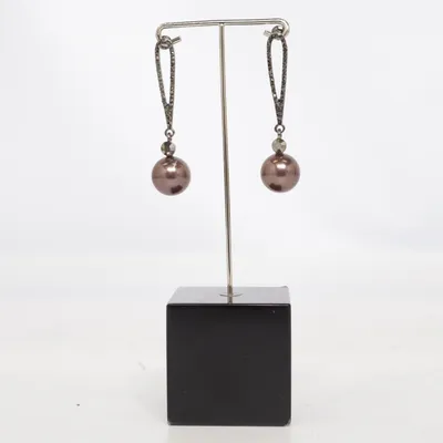 Earrings (Brown) from Montini Unknown metal