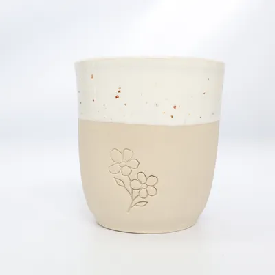 Mug (White, Beige) from Eulenschnitt