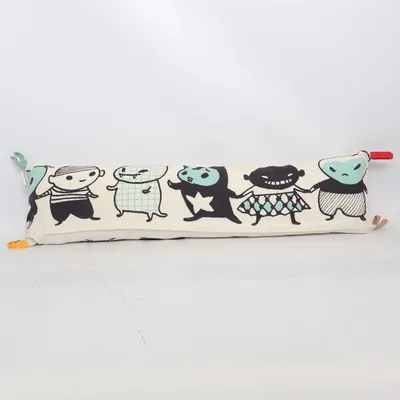Bedbumper (Wit, Zwart, Turquoise) van Brokiga