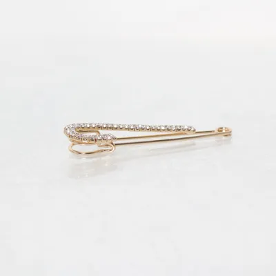 Brosch (Guldfärgad) Okänd metall