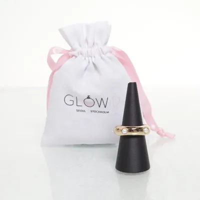Ring (Guld, Hvid) fra GLOWiD Ukendt metal