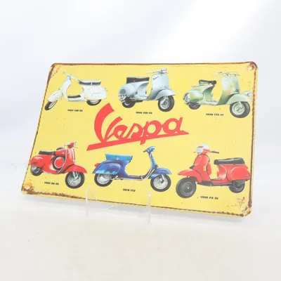 Skilt (Gul, Flerfarvet) fra Vespa