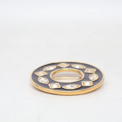 Broche (Noir, Or) de Monet Métal inconnu