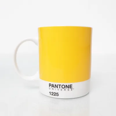 Mok (Geel, Wit) van Pantone