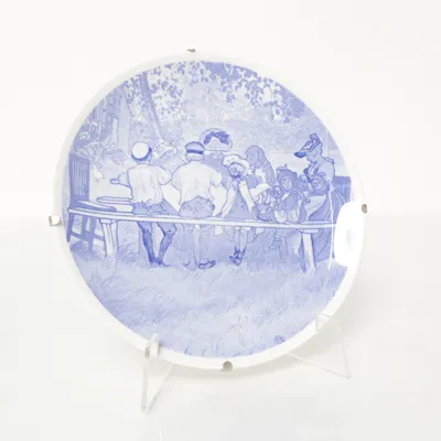 Wall plate (Blue, White) from Carl Larsson