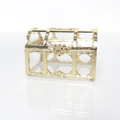 Jewelry storage (Transparent, Gold)